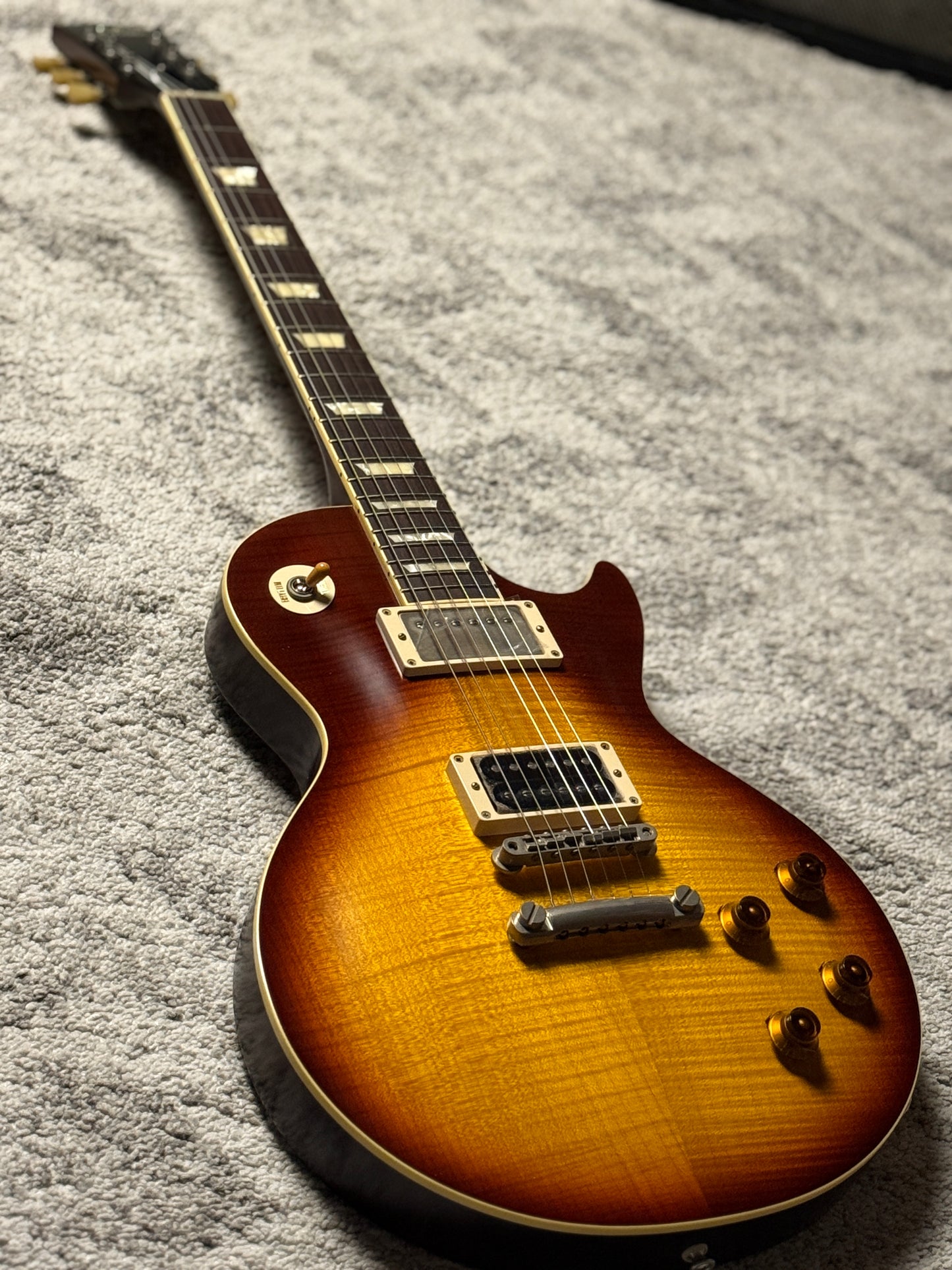 Tokai Love Rock LS150F-3A-RELIC SG/TB Premium Series Japan 3A Solid Flame Top in Tea Burst S/N 2449313