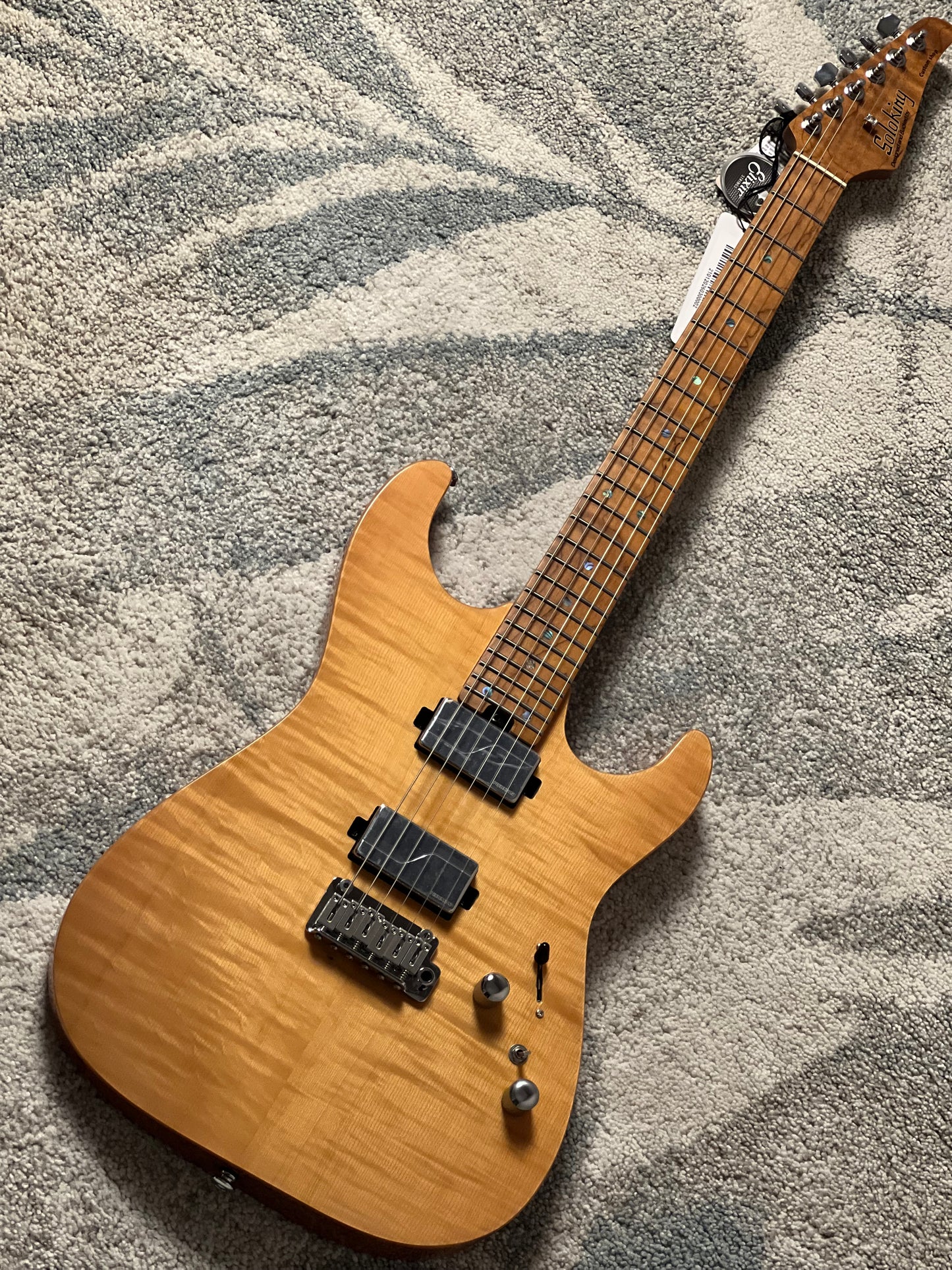 Soloking MS-1 Custom 24 HH MOD Flat Top FMN in Natural Gloss with Fishman Fluence Pickups