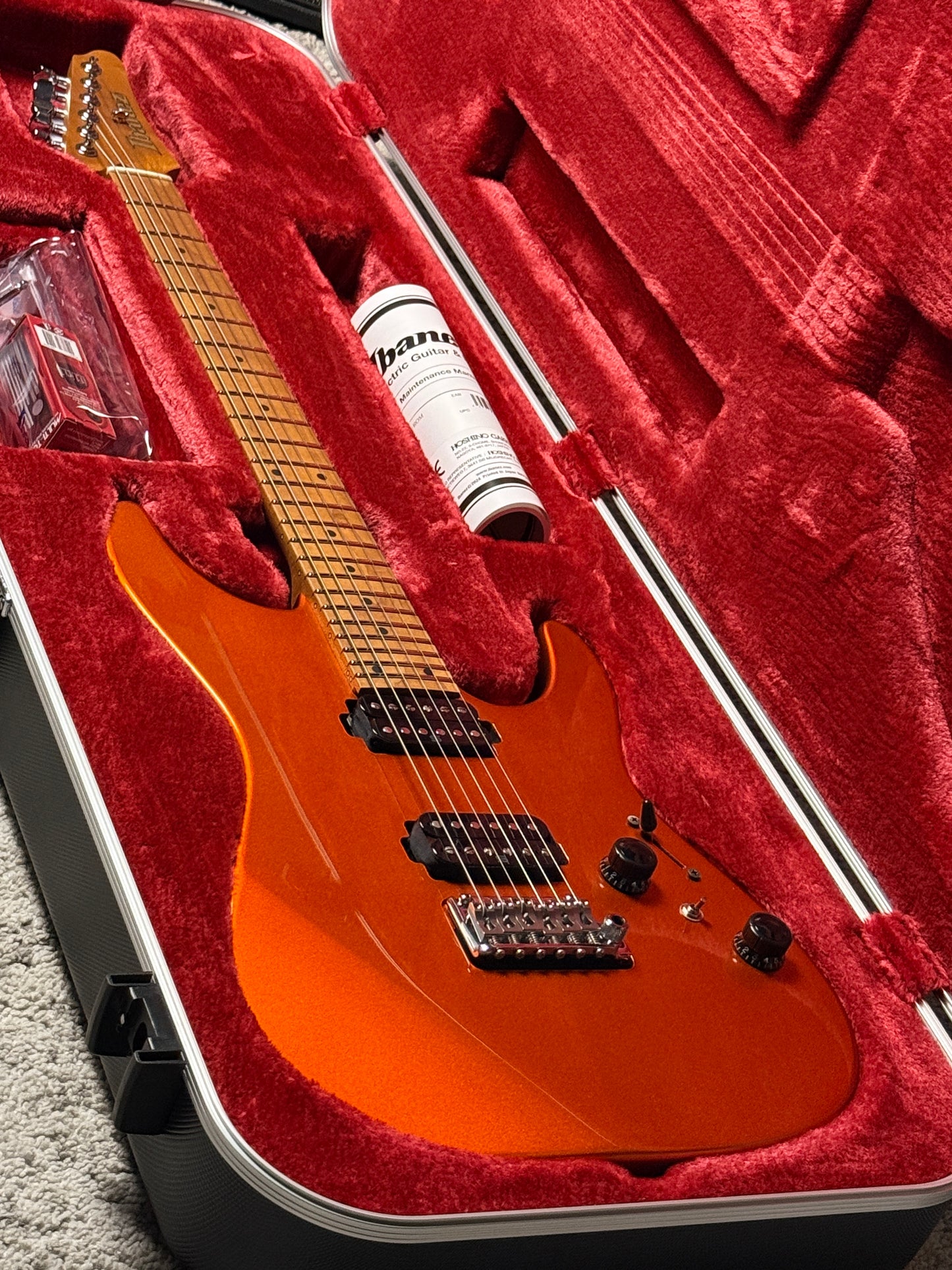 Ibanez Prestige Japan AZ2402-ROM in Orange Roadster Metallic F2533170