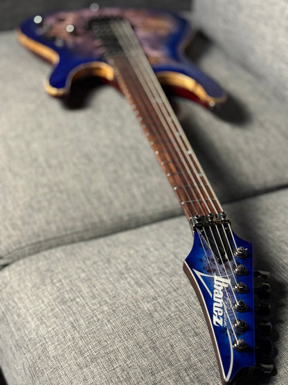 Ibanez Premium S1070PBZ in Cerulean Blue Burst 250812458 (USED)