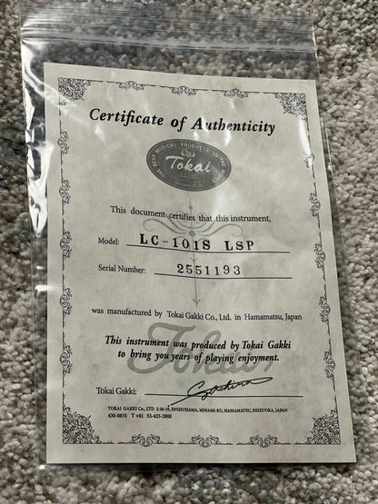 Tokai Love Rock Japan LC-101S in Lavender Sparkle 2551193