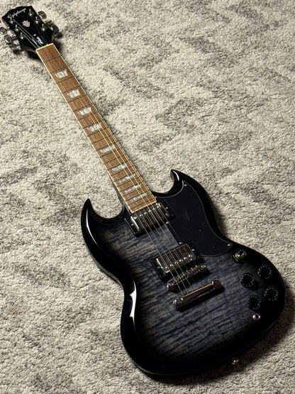 Epiphone SG Tribute Plus in Transparent Ebony