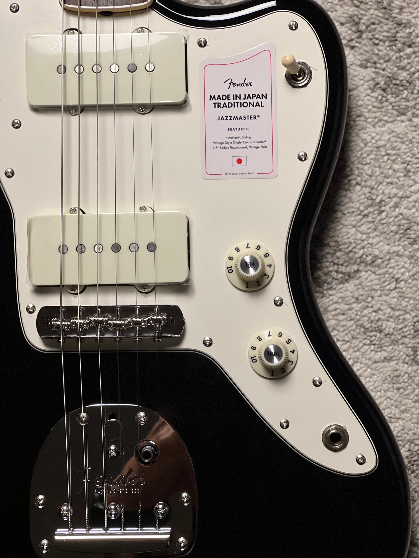 Fender Japan Traditional Late 60s Jazzmaster with RW FB in Black JD26002545