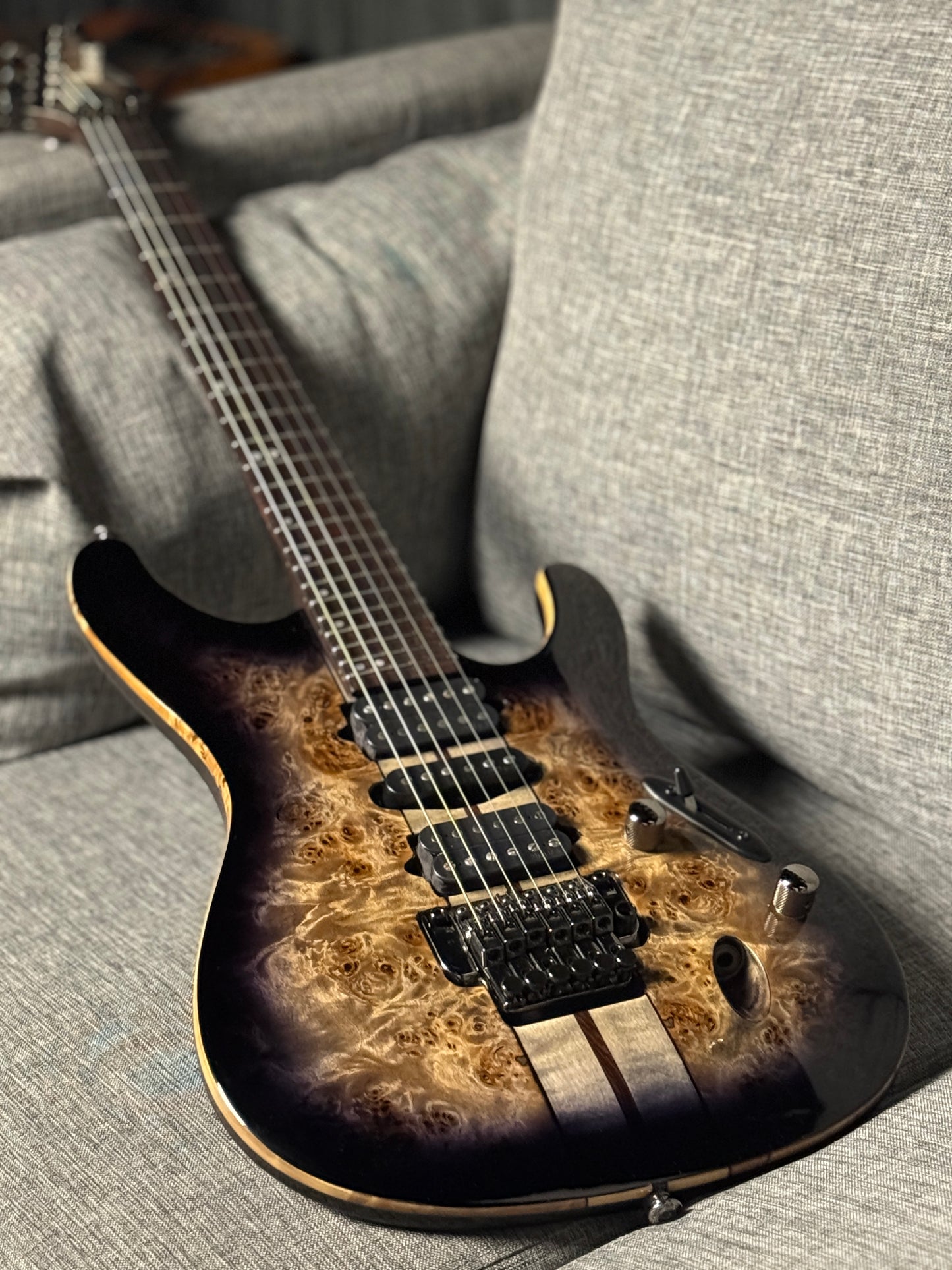 Ibanez Premium S1070PBZ in Charcoal Black Burst 250812461 (USED)