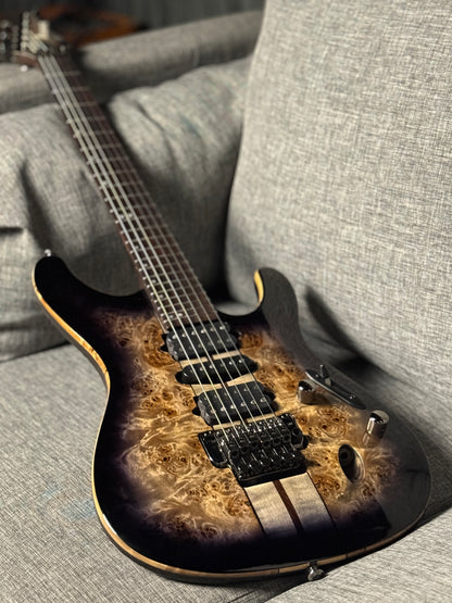 Ibanez Premium S1070PBZ in Charcoal Black Burst 250812461 (USED)