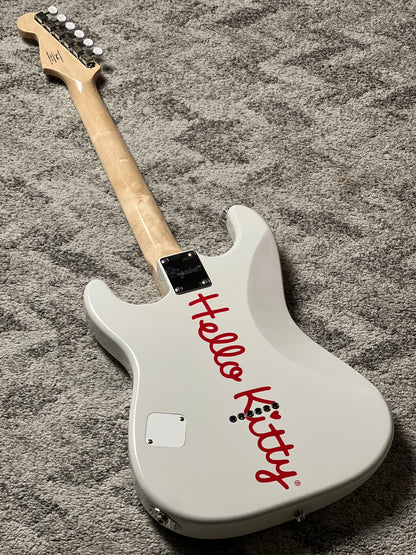 Squier by Fender Limited Edition Hello Kitty Stratocaster with Maple FB in White
