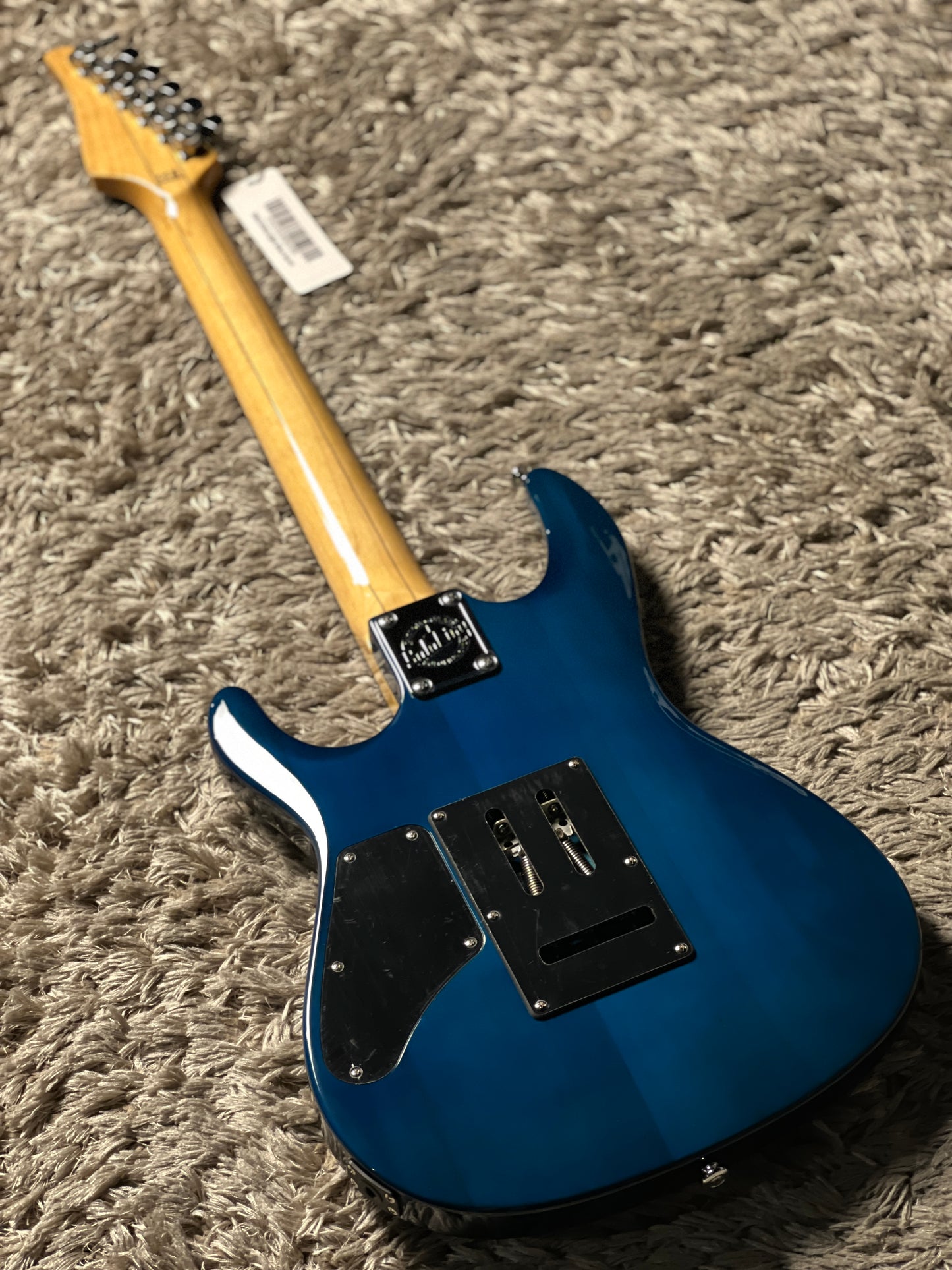 Soloking SM-24 HH QM Shredmaster with Rosewood FB in Ocean Blue Burst