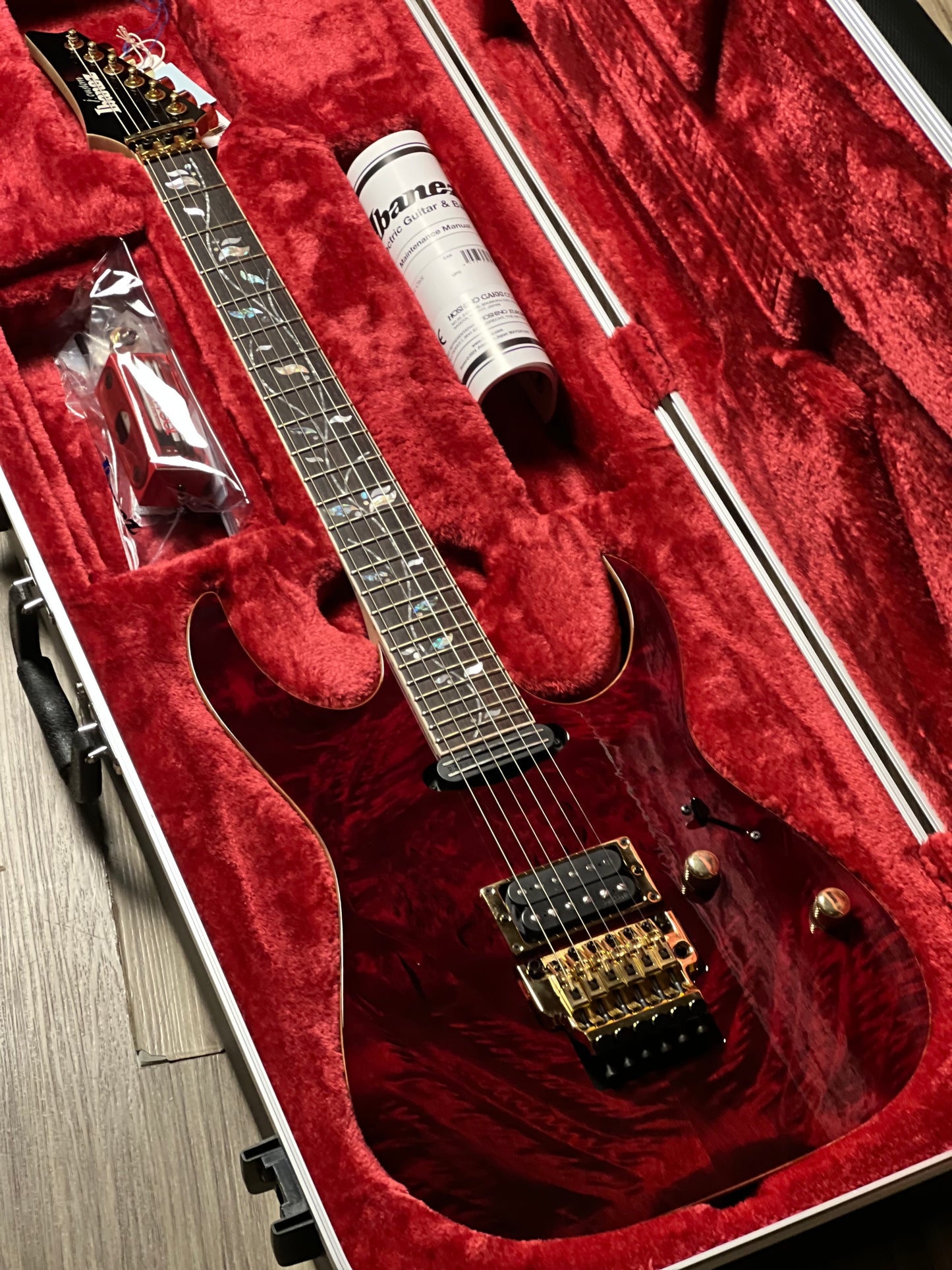 Ibanez J Custom RG8565R-CWR in Charmant Wine Red with Case F2521228