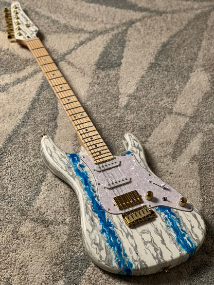 SLX X Dhatarattha Custom DST in Antarctic Shmear with Maple FB