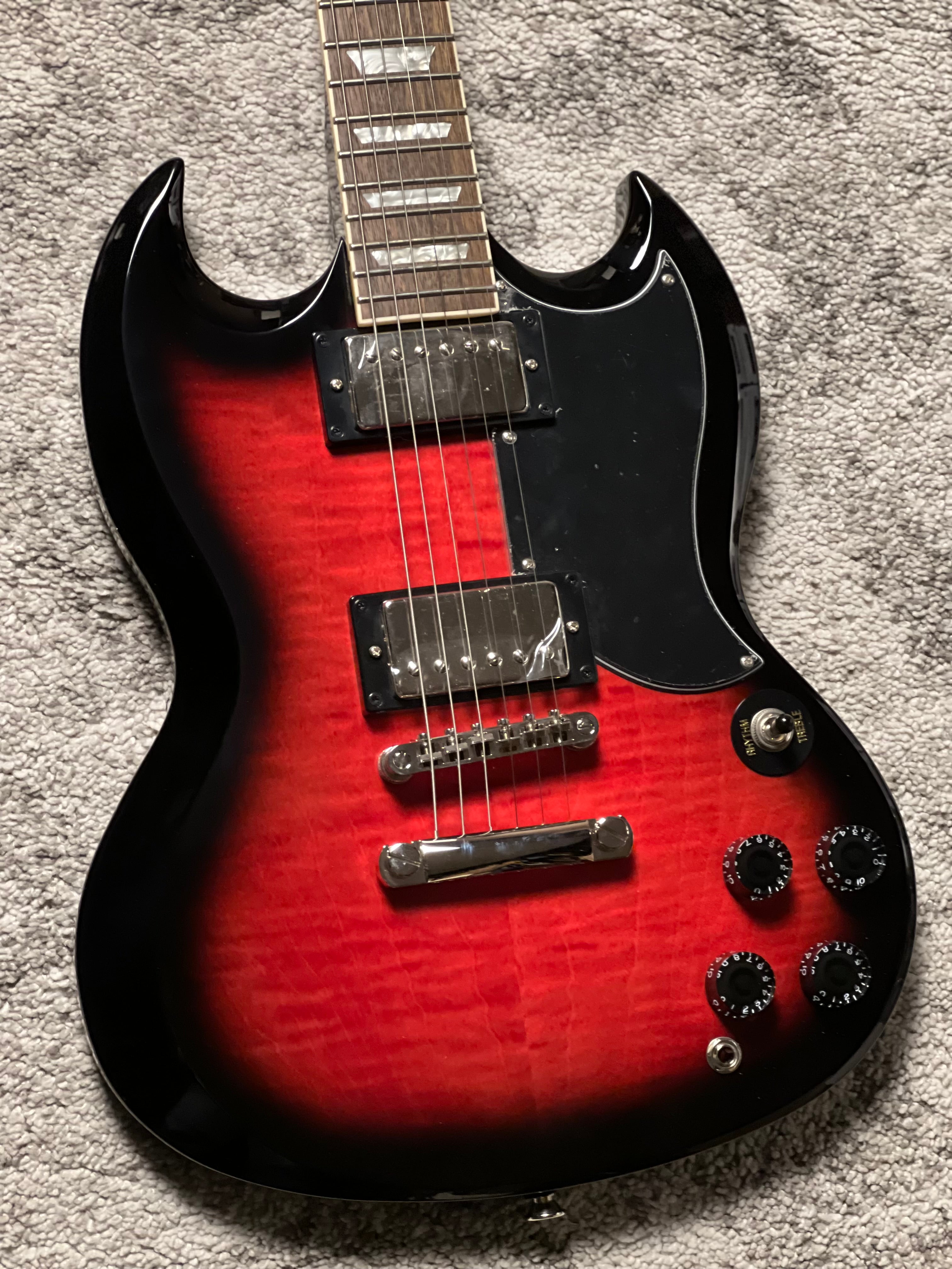 Epiphone SG Tribute Plus in Cherry Burst – nafiriguitar.com