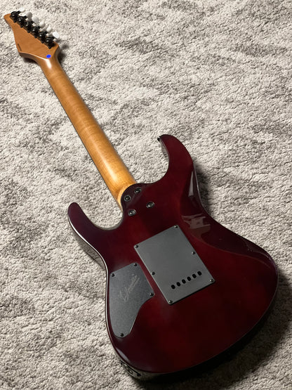 Dhatarattha Custom DST HH Quilt in Transparent Red with Rosewood FB