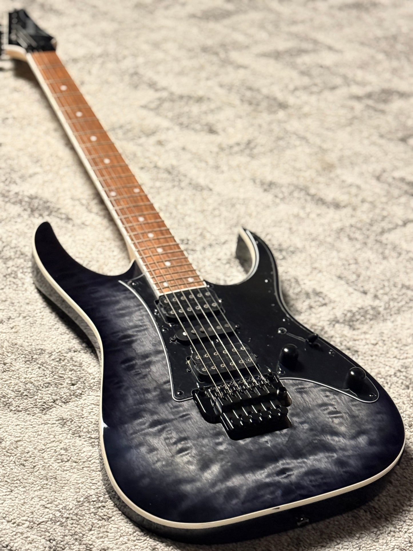 Ibanez RG450QMB-TGB in Transparent Gray Burst