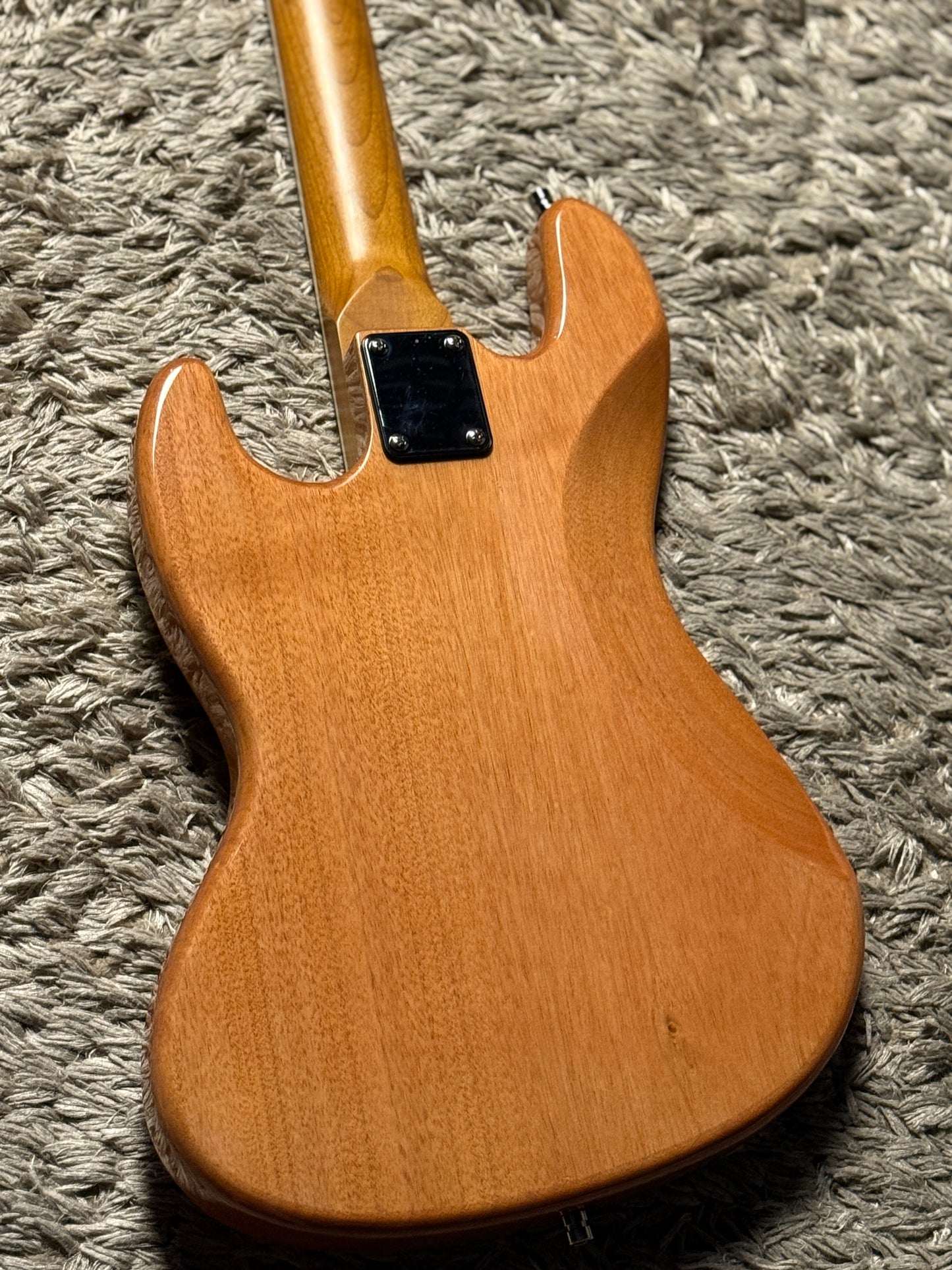 Dhatarattha Custom DEB 4 String Bass in Cosmic Burl Top and African Mahogany Back