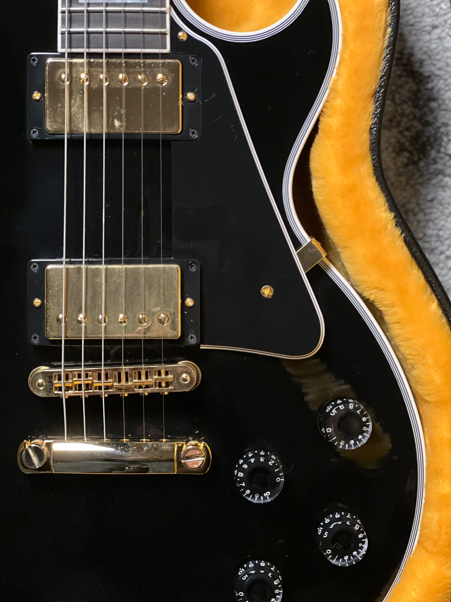 Gibson Les Paul Custom Ebony Fingerboard Gloss Ebony w/ Case CS 403758