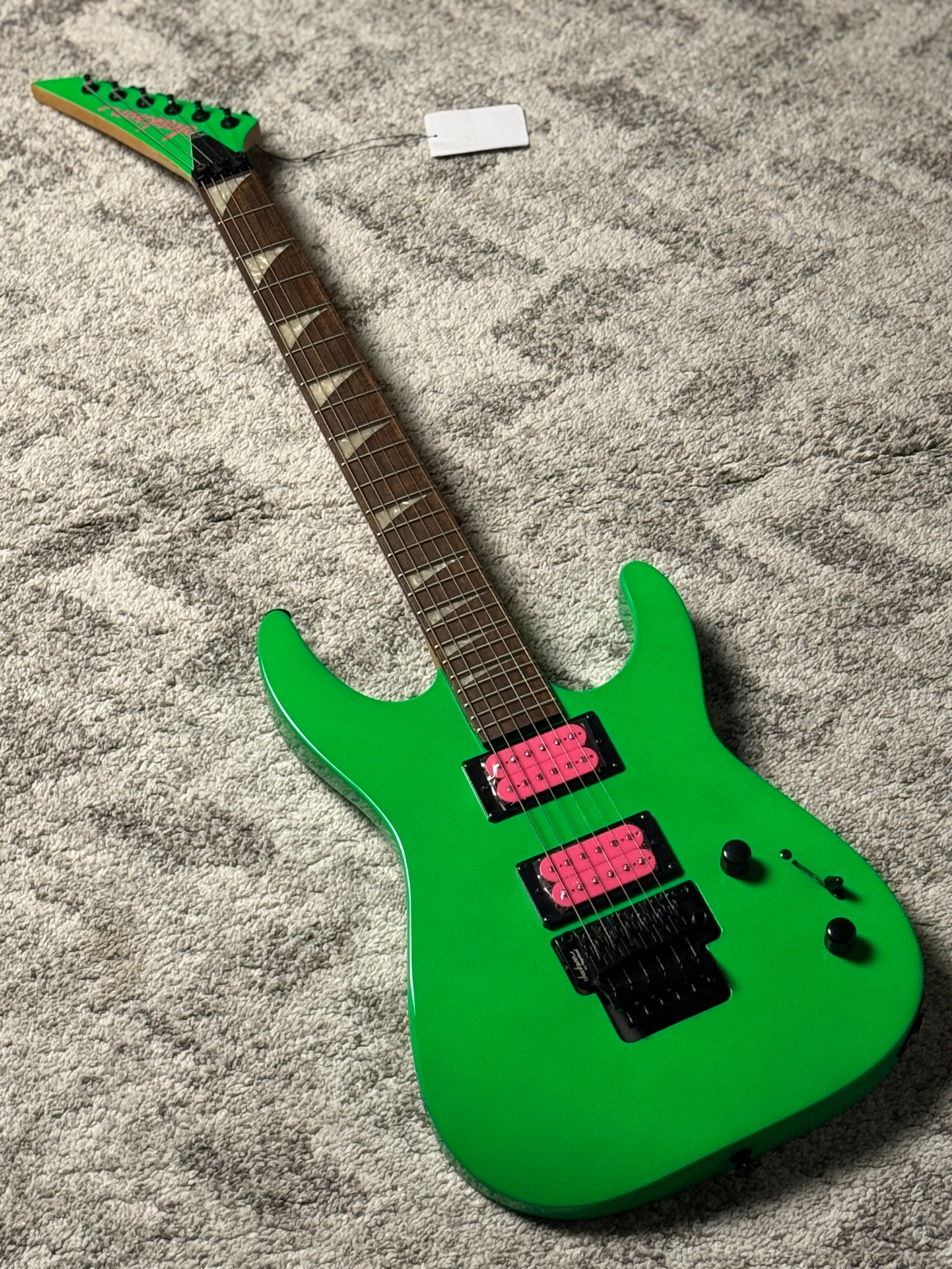Jackson FSR X Series Dinky DK2XR HH with Laurel FB in Neon Green