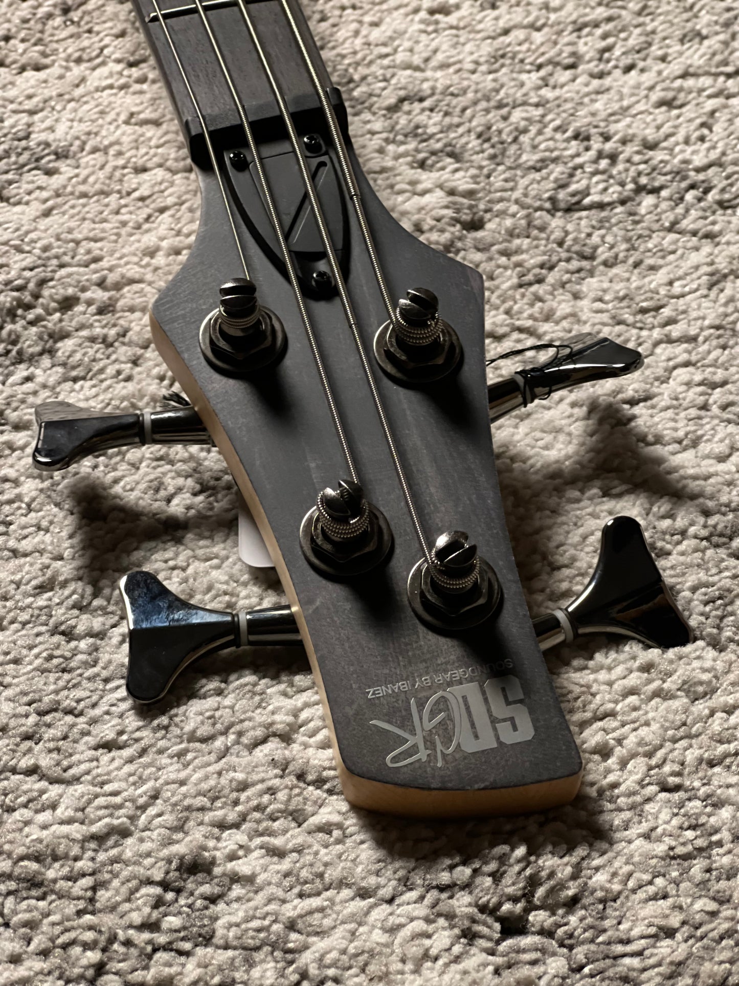 Ibanez Standard SR280E-TKF Electric Bass Guitar in Transparent Black Flat