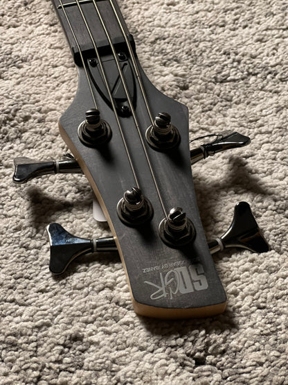 Ibanez Standard SR280E-TKF Electric Bass Guitar in Transparent Black Flat