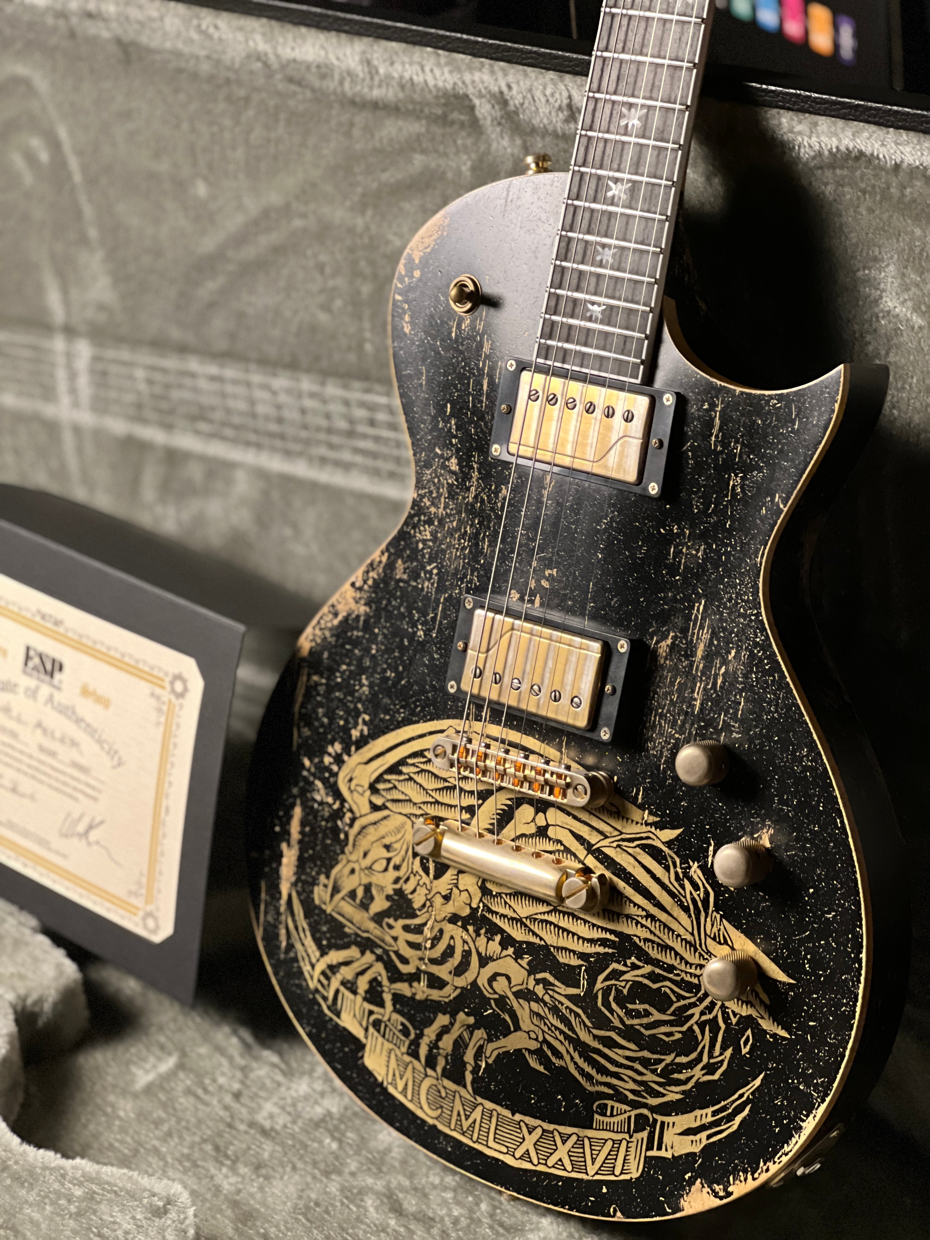 ESP Will Alder Signature Warbird Custom Shop in Distressed