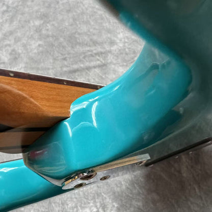 Dhatarattha Custom DST HSS in Taos Turquoise with Rosewood FB and "Vines of Olympus" Inlay