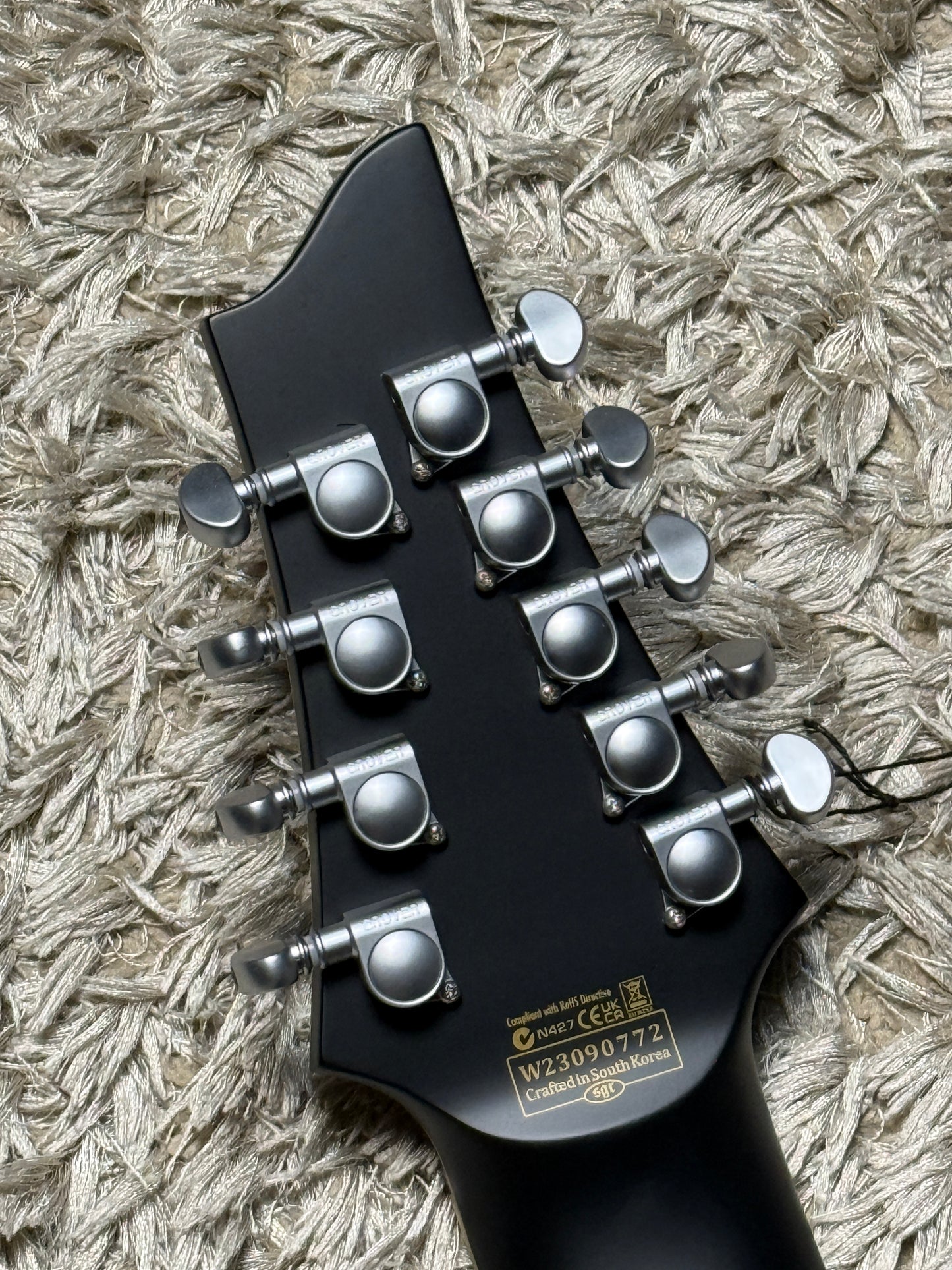 Schecter Damien Platinum 9 SBK in Satin Black W23090772