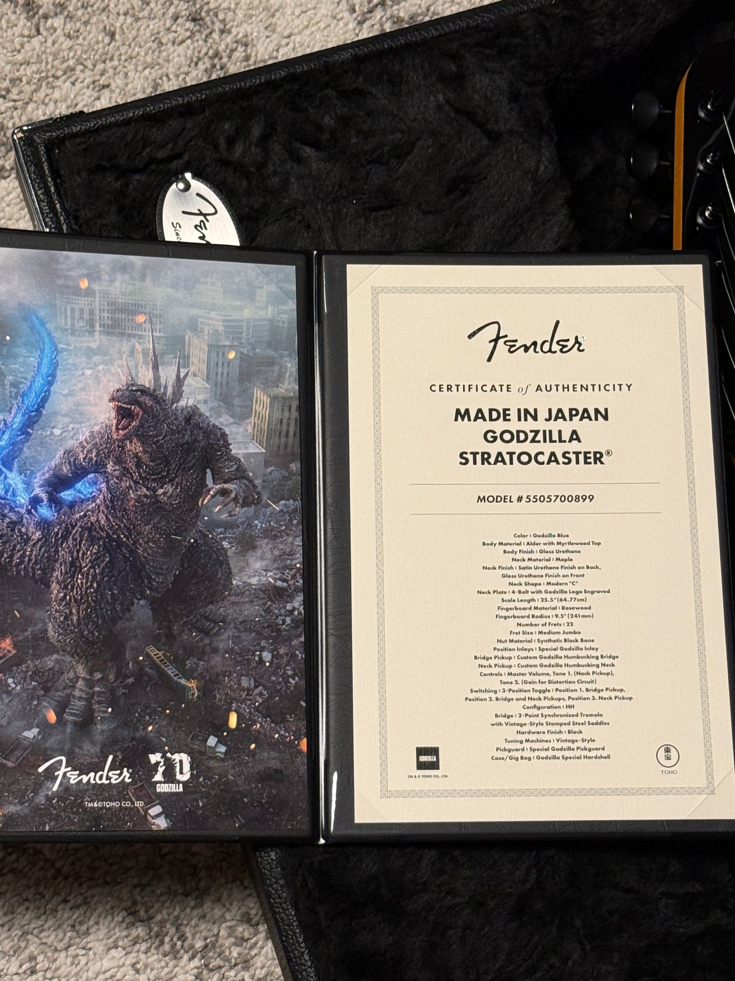 Fender Japan Limited Edition Godzilla Stratocaster with RW FB JD25024080