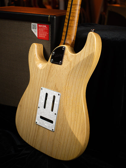 Soloking MS-1 Classic Flat Top FMN Roasted Flame Maple Neck in Jeans Pacific Blue