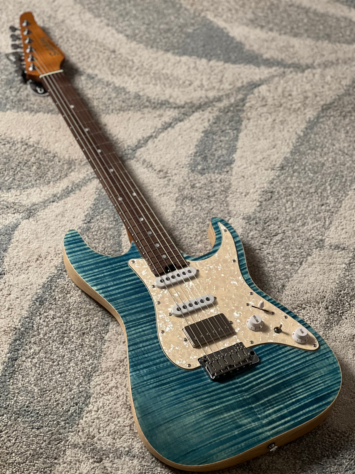 Soloking MS-1 Classic Flat Top FMN with Rosewood FB in Jeans Pacific Blue Limited Edition JESCAR