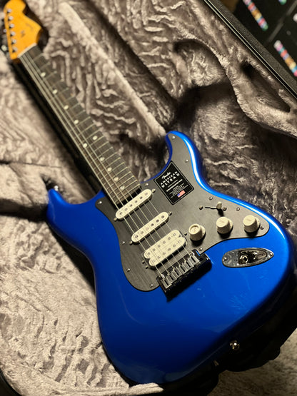 Fender American Ultra II Stratocaster HSS with Ebony FB in Noble Blue US240030709