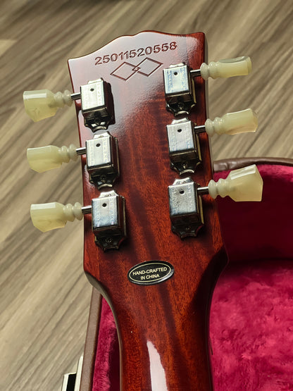 Epiphone 1960 Les Paul Standard Reissue in Washed Cherry Burst w/Case 25011520558