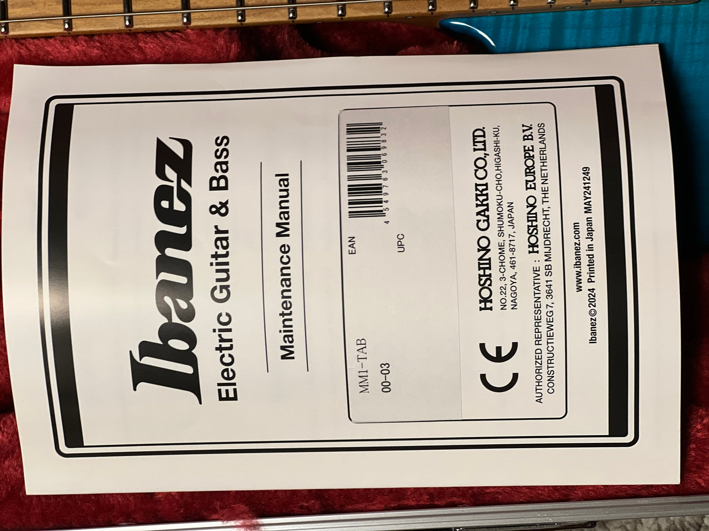 Ibanez Martin Miller Signature MM1 - Transparent Aqua Burst