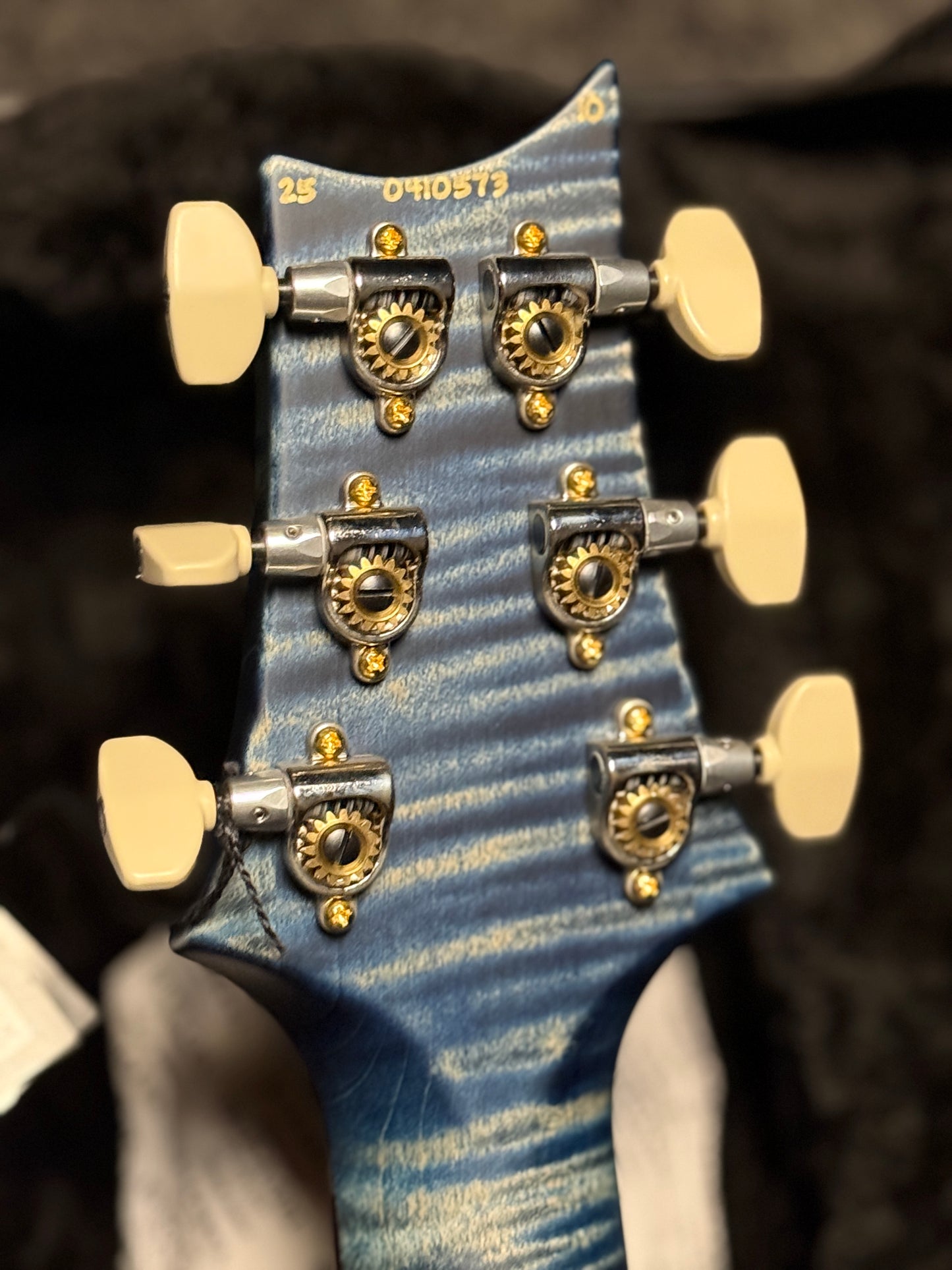 PRS Custom 24 Wood Library in Faded Whale Blue with Satin Stained Neck 0410573