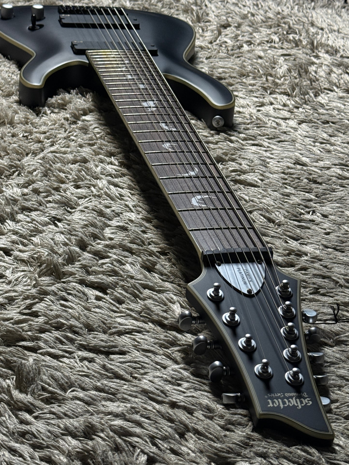 Schecter Damien Platinum 9 SBK in Satin Black W23090772