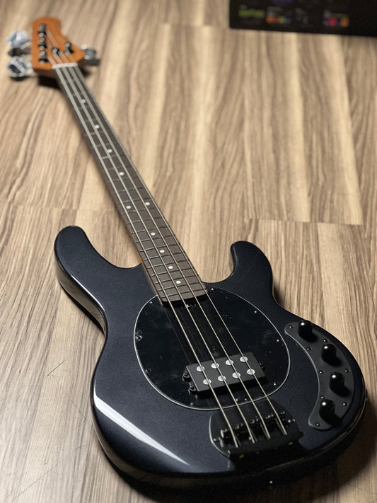 SQOE SBMS200 MBK 4 String Bass in Metallic Black