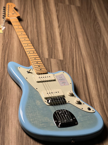 Fender Japan Hybrid II Jazzmaster with Maple FB in Celeste Blue JD24006521