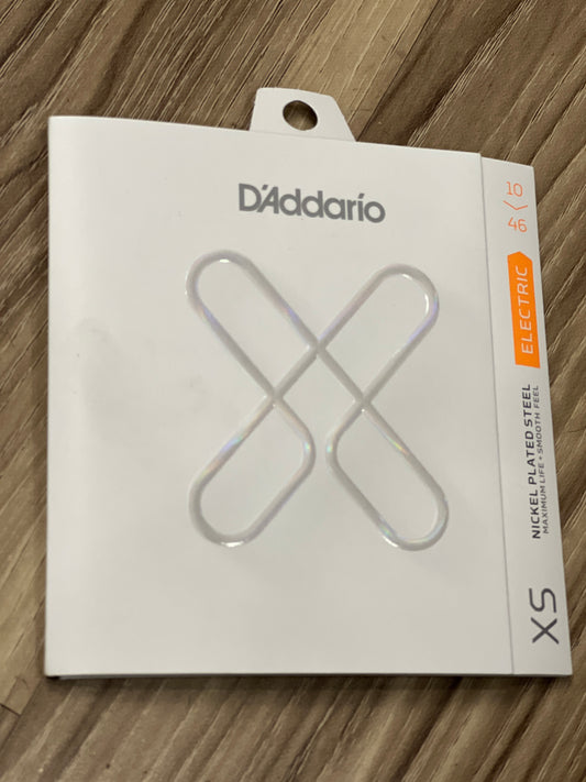 D'Addario XSE1046 Nickel-plated Steel Coated Electric Guitar Strings, Regular Light, 10-46