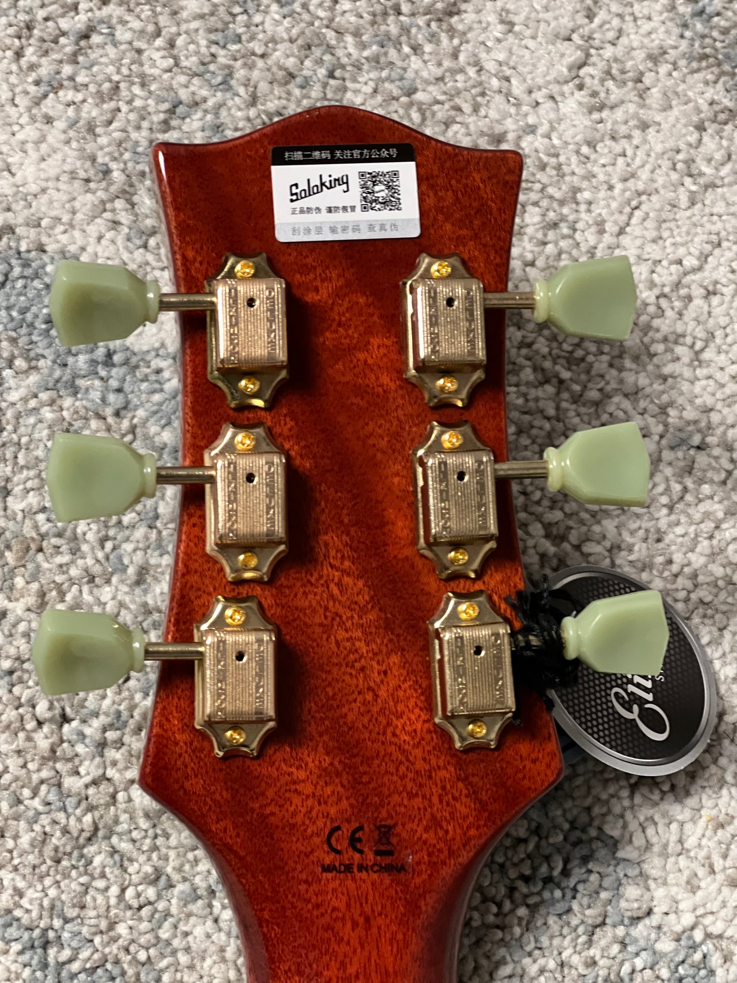 Soloking MLP Tribute-I Limited Edition in Natural Mahogany With Gold Hardware