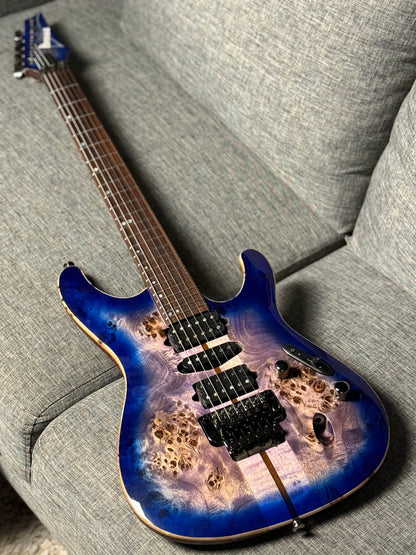 Ibanez Premium S1070PBZ in Cerulean Blue Burst 250812458 (USED)