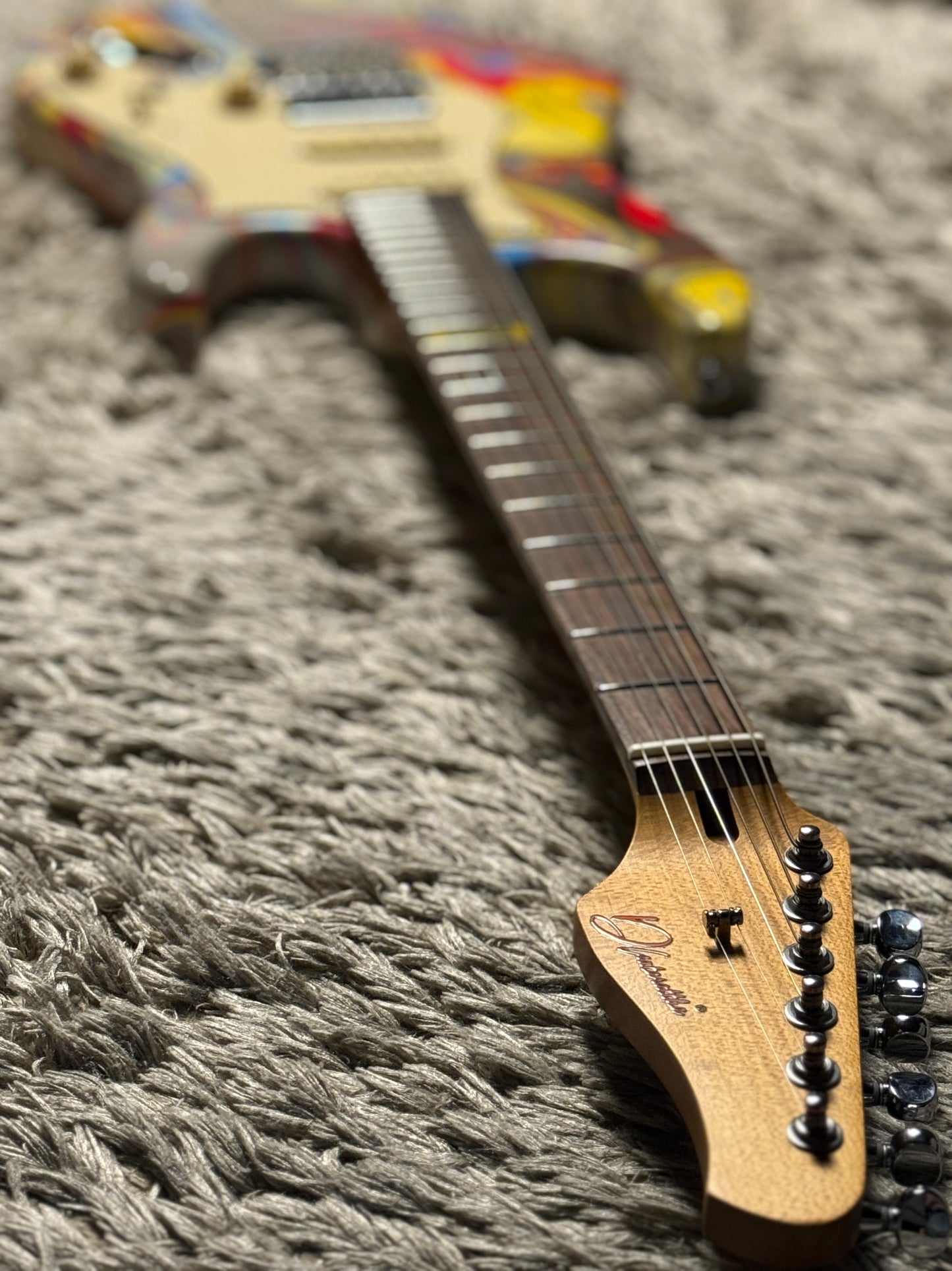 Dhatarattha Custom DST HSS in Grey Marble Swirl with Rosewood FB