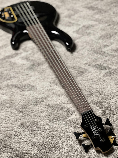 Cort C5 Deluxe Electric Bass Guitar in Black