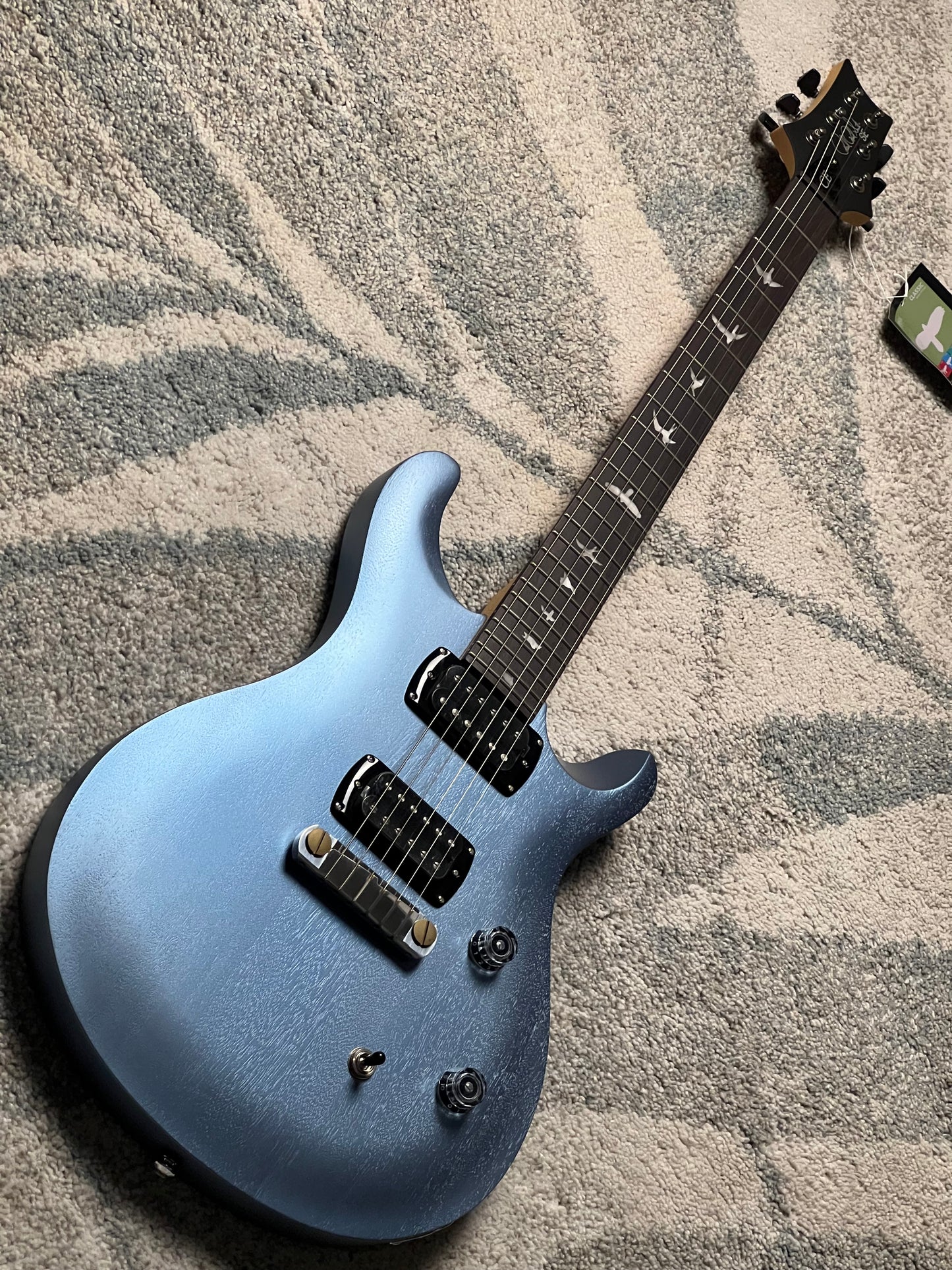 PRS SE CE 24 Standard Satin Stoptail in Satin Ice Blue Metallic