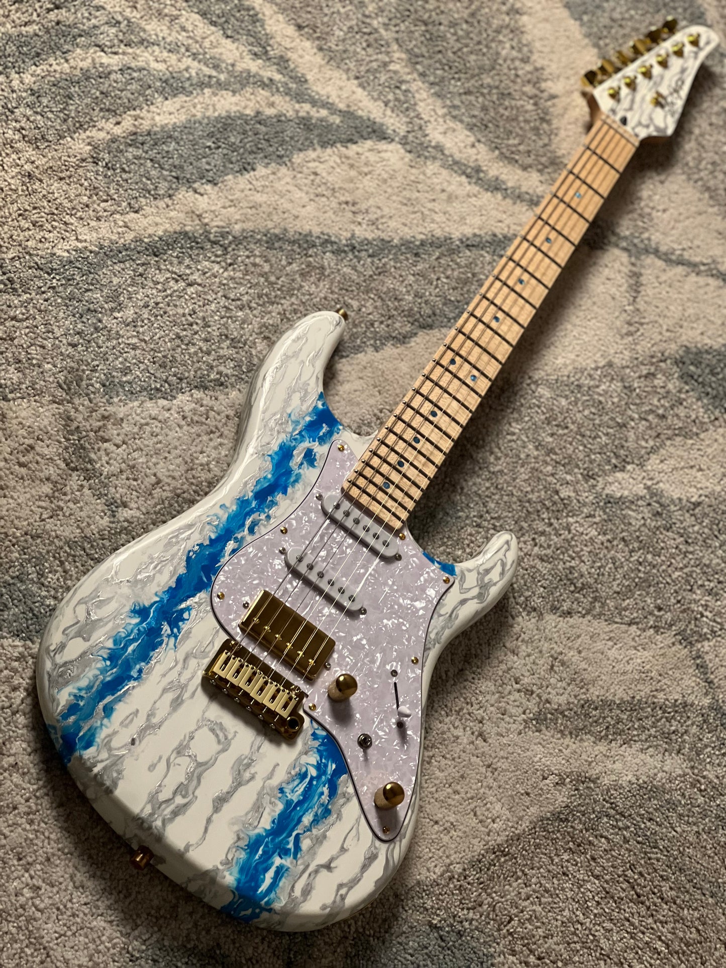 SLX X Dhatarattha Custom DST in Antarctic Shmear with Maple FB