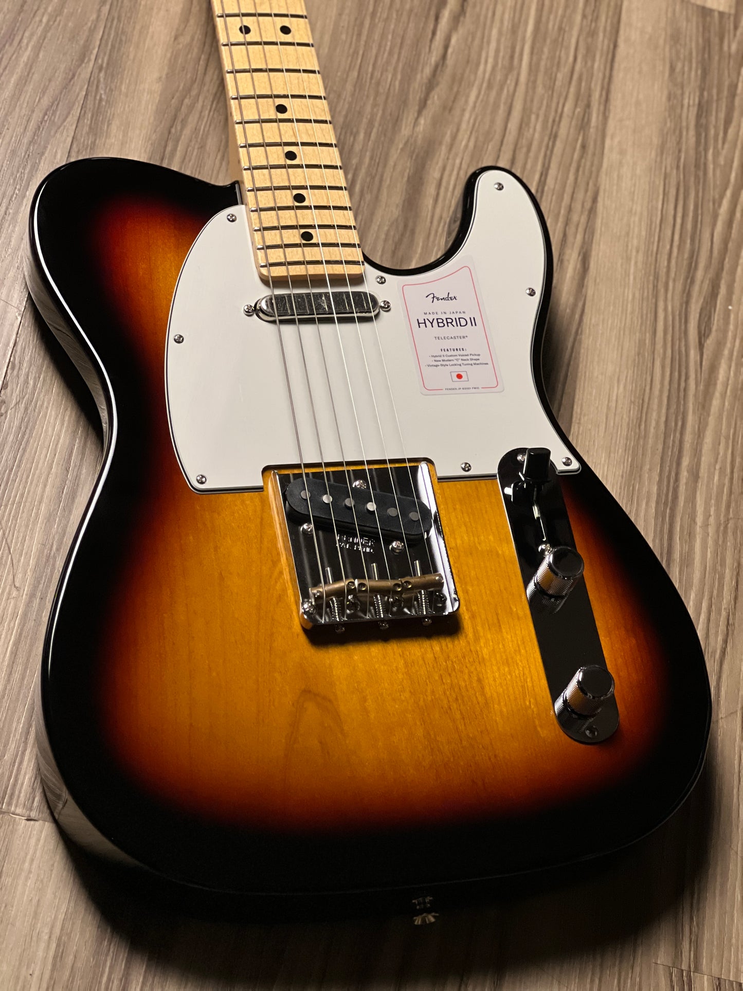 Fender Japan Hybrid II Telecaster with Maple FB in 3 Tone Sunburst JD24019447