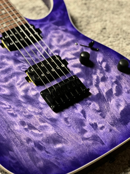 Ibanez RG421QM in Cerulean Blue Burst I260810430 (USED)