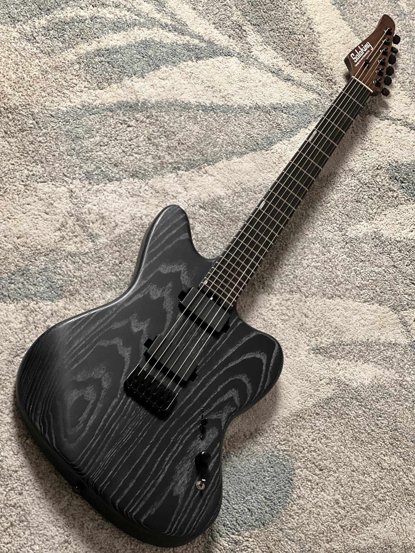 Soloking MJM-1 Custom Baritone HH with Wenge Neck in Driftwood Black