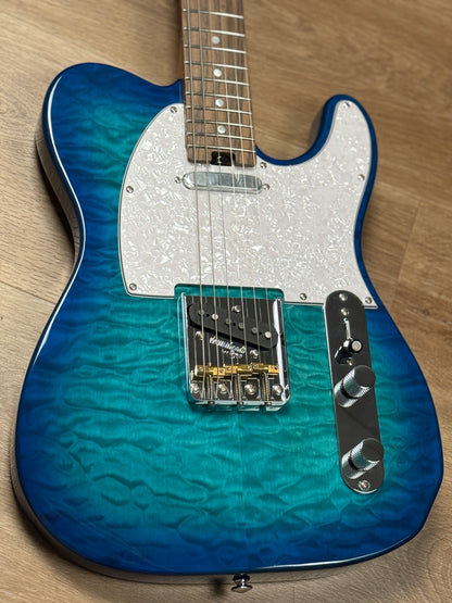 Soloking MT-1 Vintage Quilt with Rosewood FB in Aquamarine Nafiri Special Run