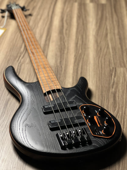 Cort B4 Element Fretless OPTB in Open Pore Transparent Black