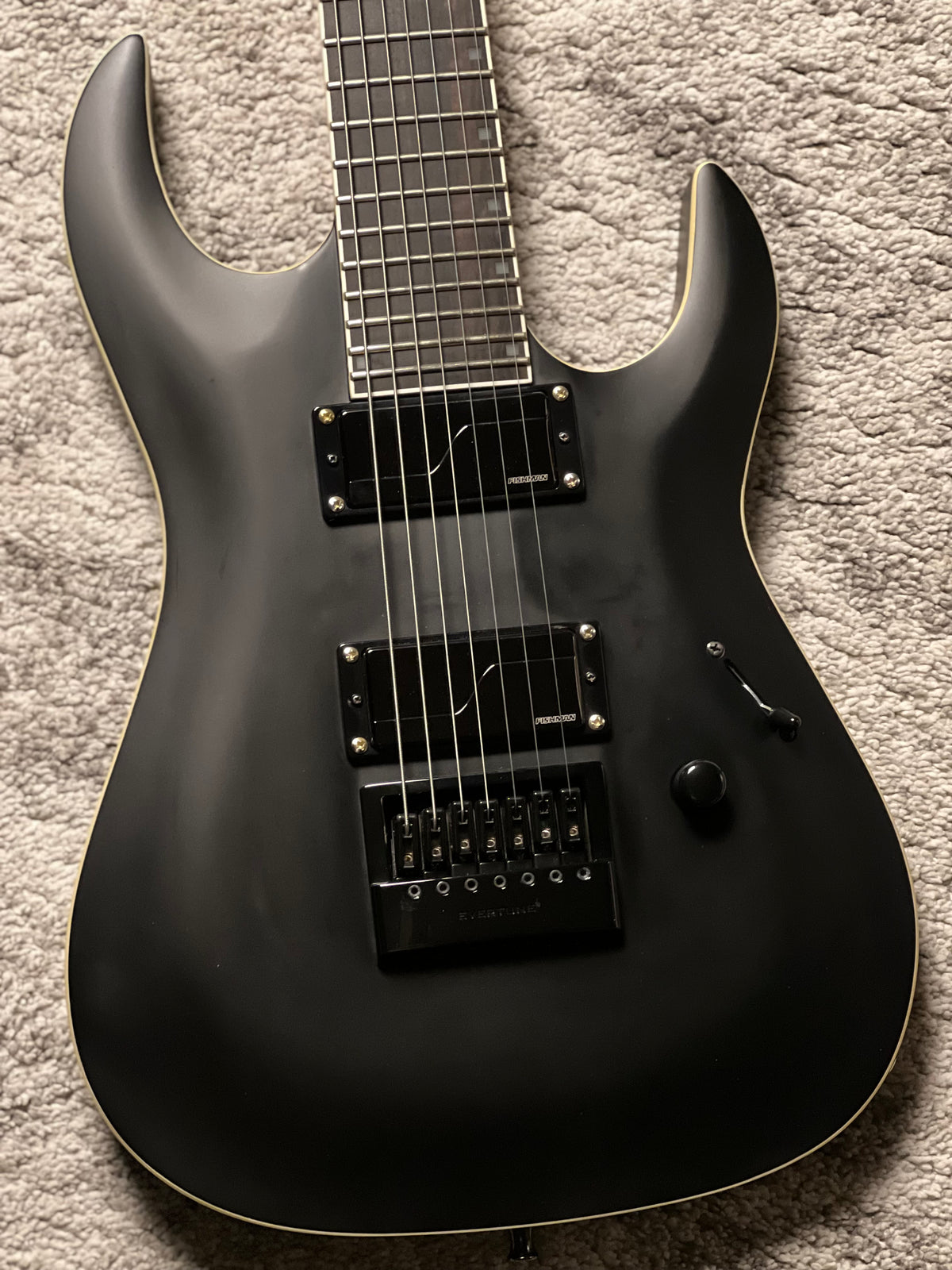 B.C. Rich Andy James Signature 7 EverTune in Satin Black K08230389 (USED)