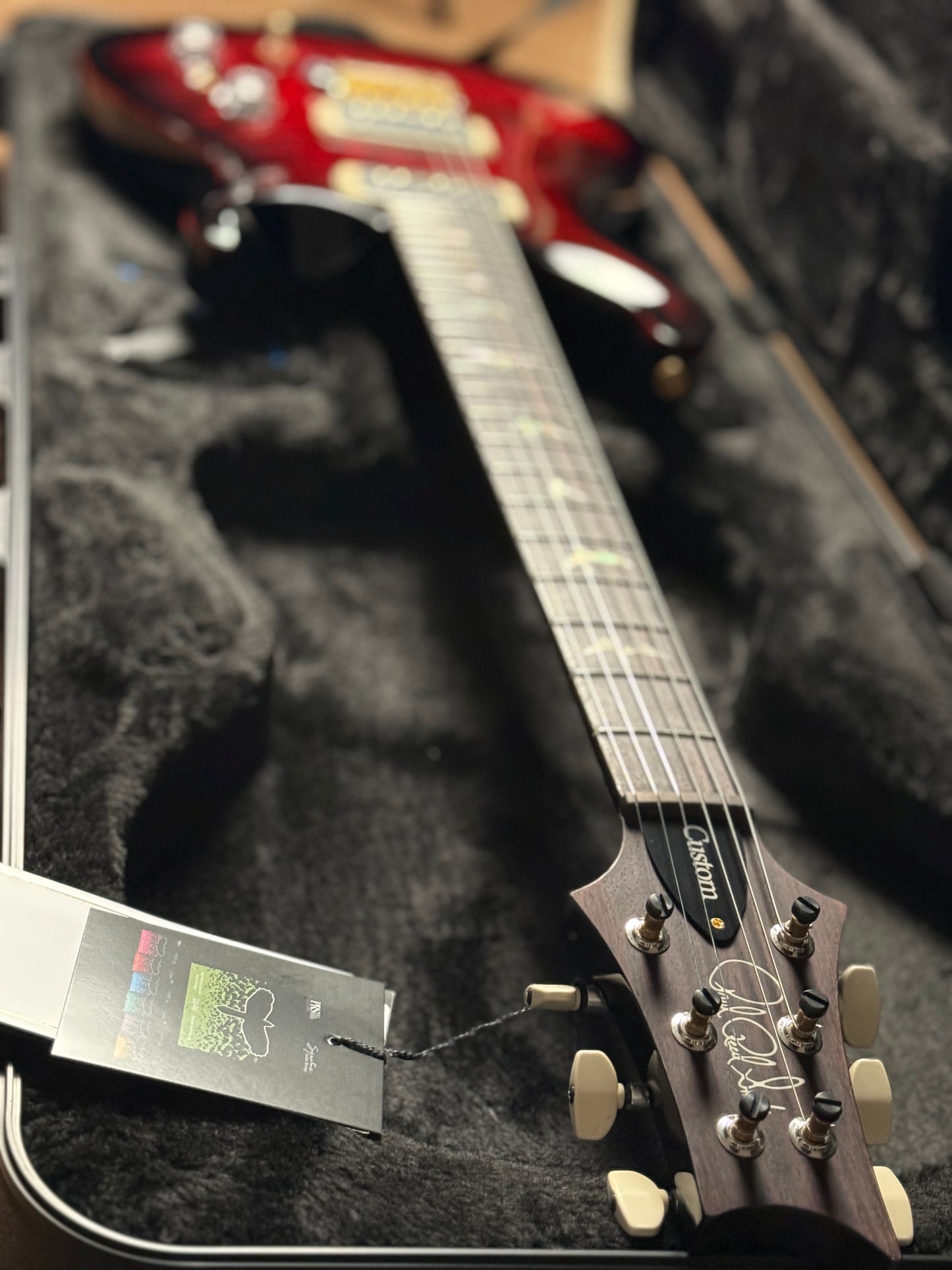 PRS Custom 24-08 10-Top in Fire Smokeburst 0415550