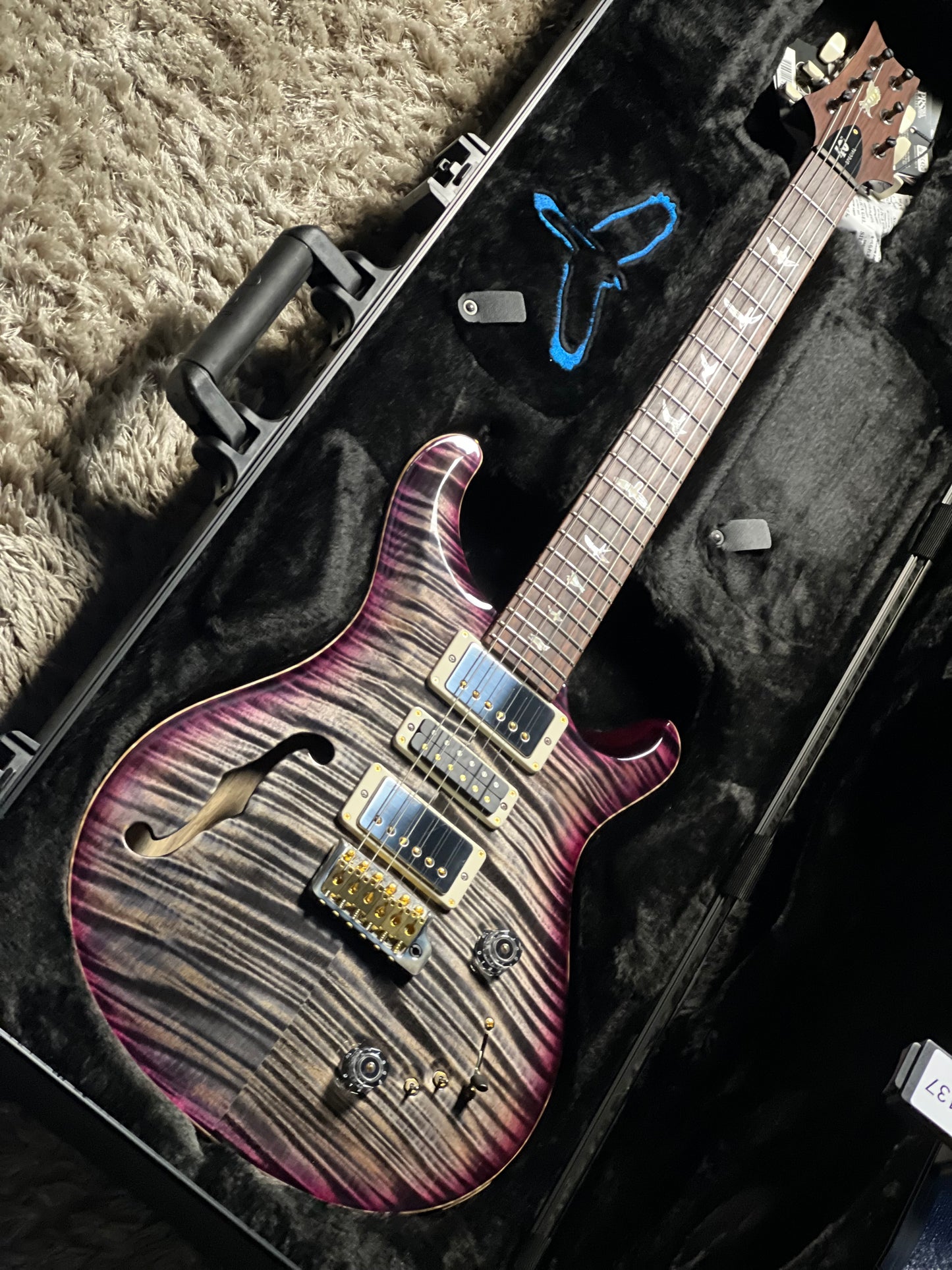 PRS 40th Anniversary Special Semi Hollow Limited Edition in Charcoal Purple Burst 0419137