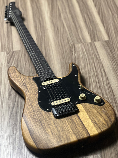 Schecter Sun Valley Super Shredder Exotic HT Black Limba in Natural Satin W23090802